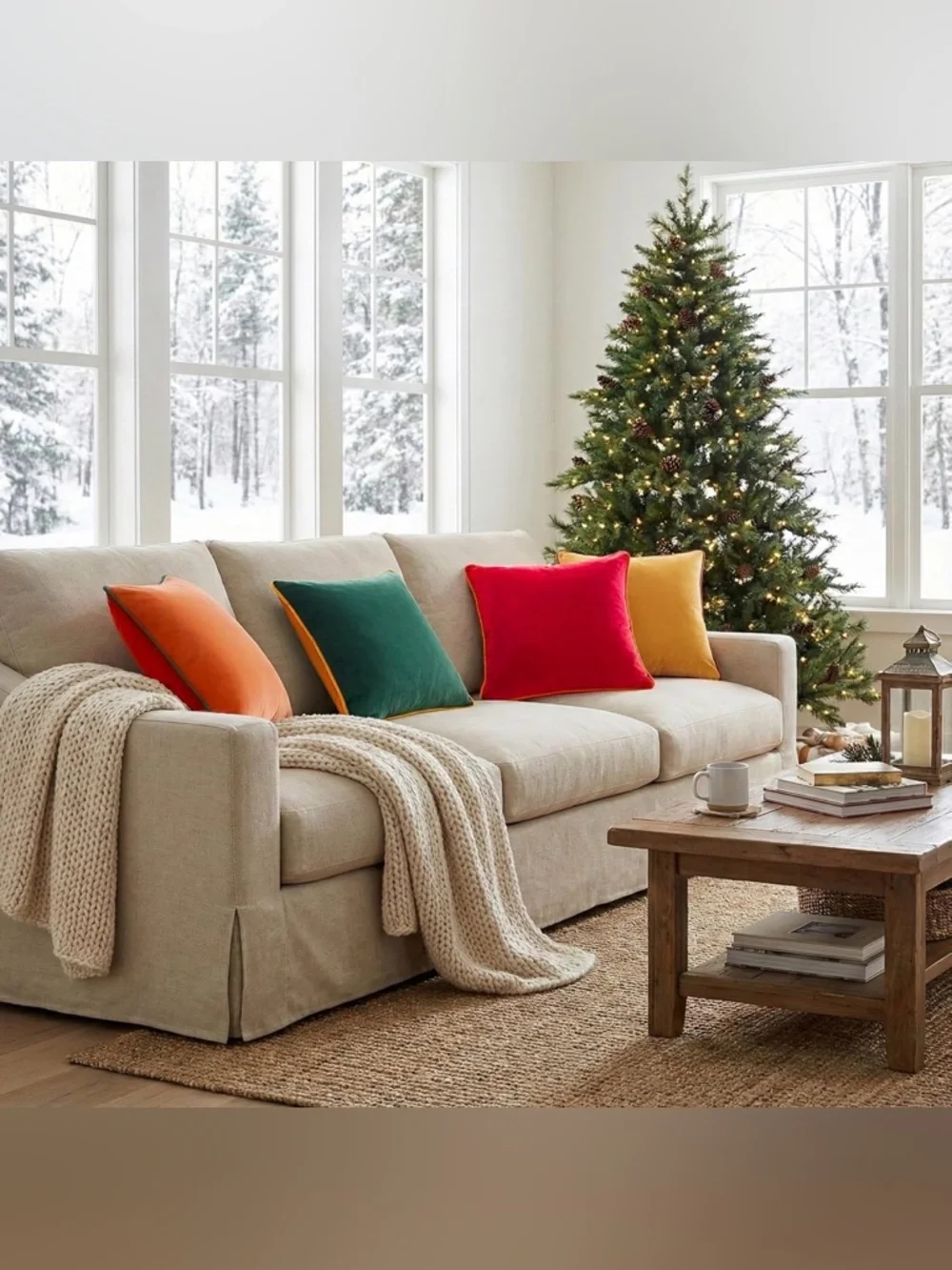 Set of 4 Velvet Throw Pillow Covers 18x18, Soft Accent Couch Pillow Covers
